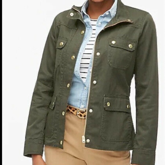 J. Crew Jackets & Blazers - J. Crew Jacket Green Relaxed Boyfriend Field xs